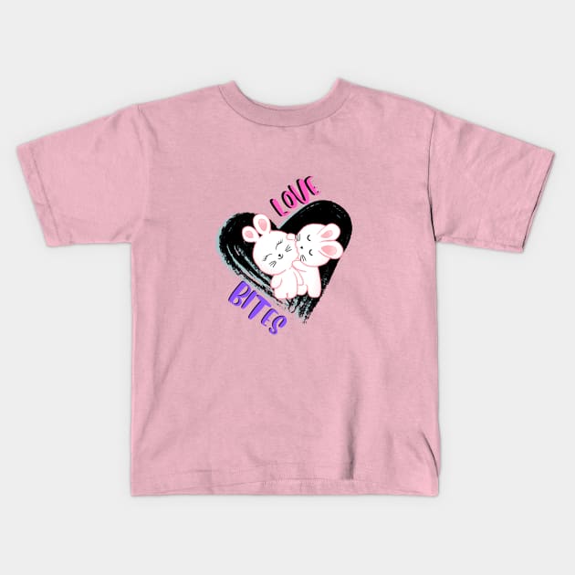 Love Bites Kids T-Shirt by AlmostMaybeNever